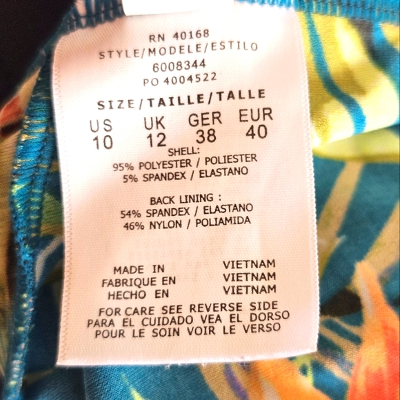 Magicsuit Serenity Rita Tankini Top Swimwear Ruffle Tropical Slimming Control - Picture 7 of 8